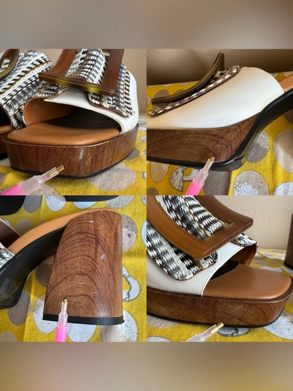 Noa Harmon platform heels with buckle size 40